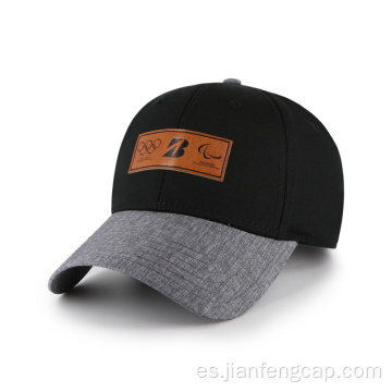 Gorra de béisbol de 6 paneles con logotipo personalizado en relieve